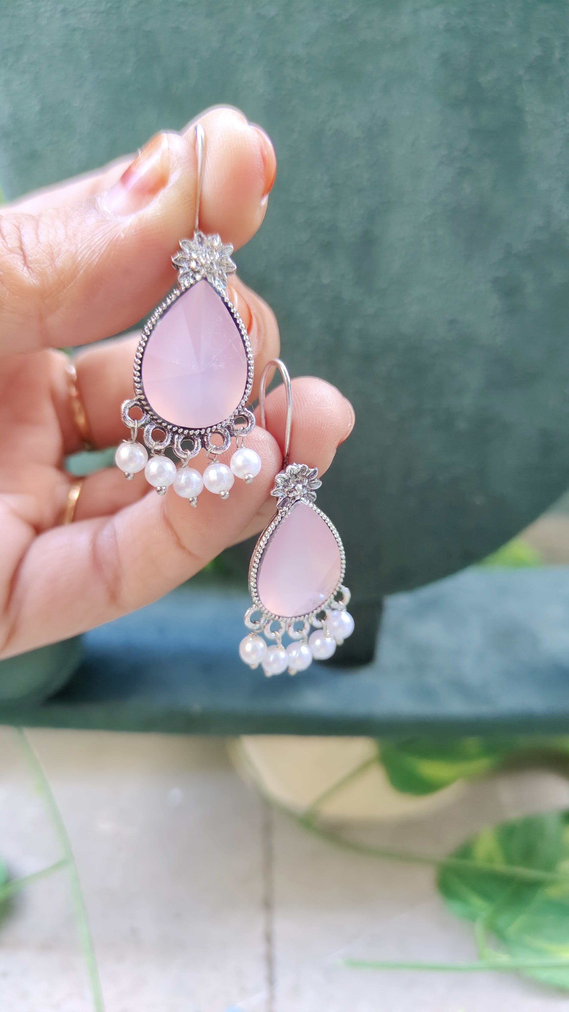 Silver Oxidized TearDrop💧