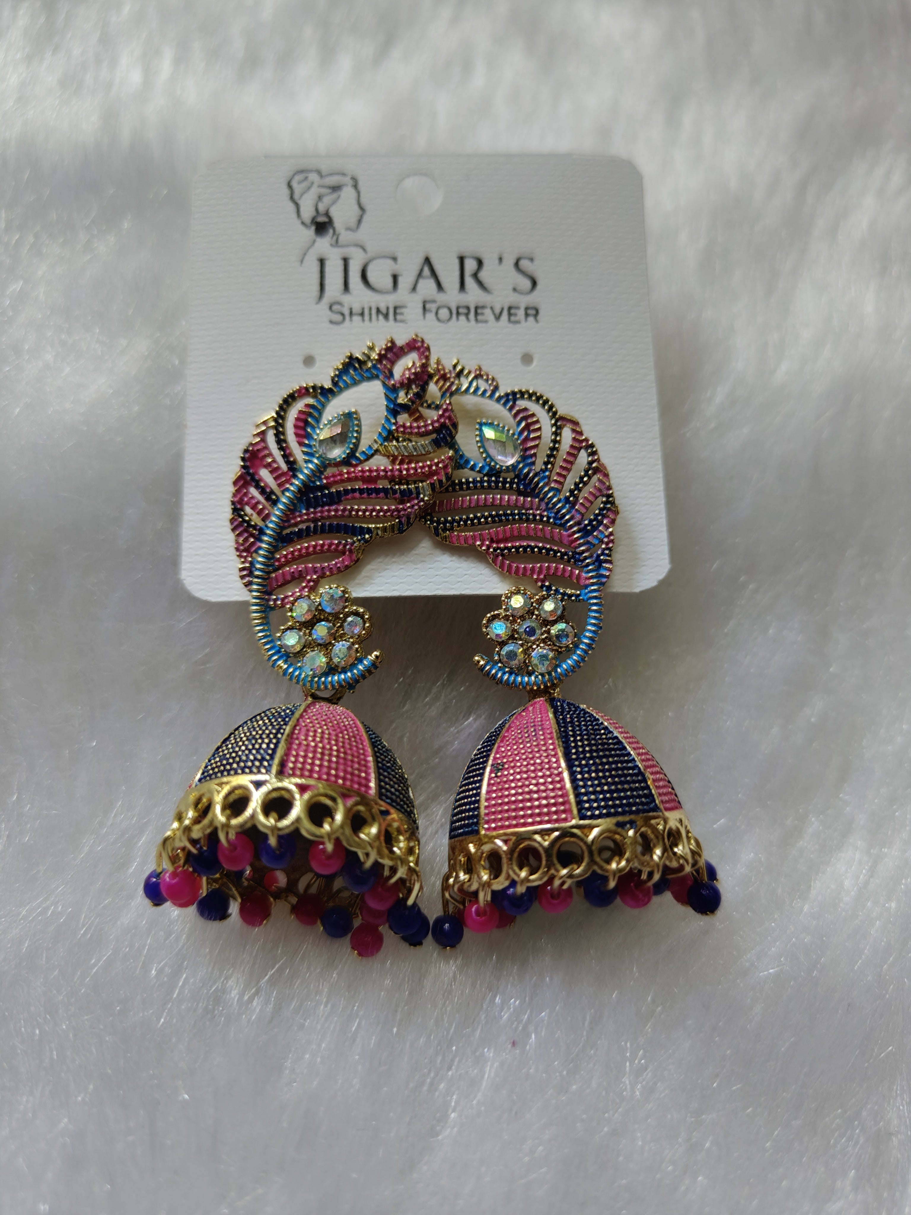 Peacock feather Earrings